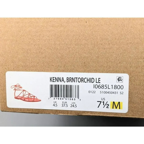 NIB Vince Kenna Women's Knotted Leather Gladiator Sandal Size 7.5 M (MSRP $280) - Picture 8 of 8